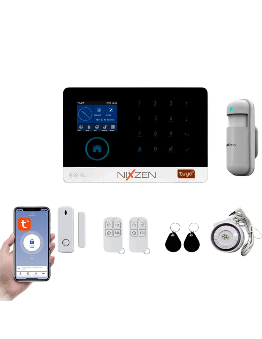 Alarma Inalambrica 4g Wifi Lcd 2.4