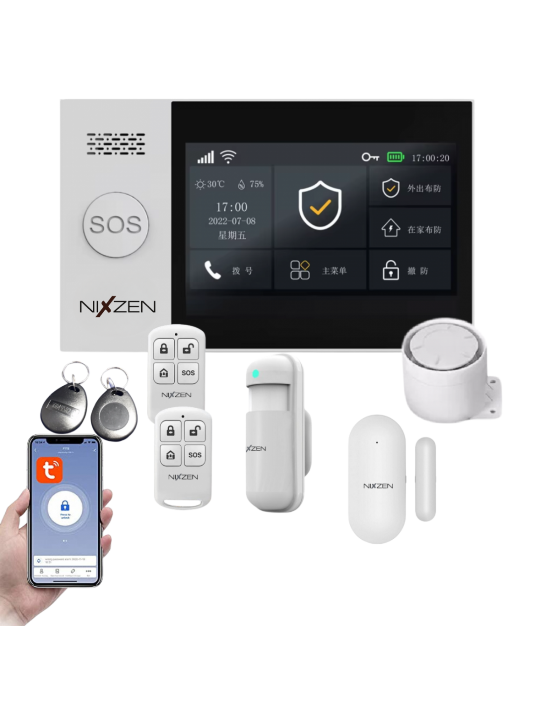 Central de alarma Nixzen