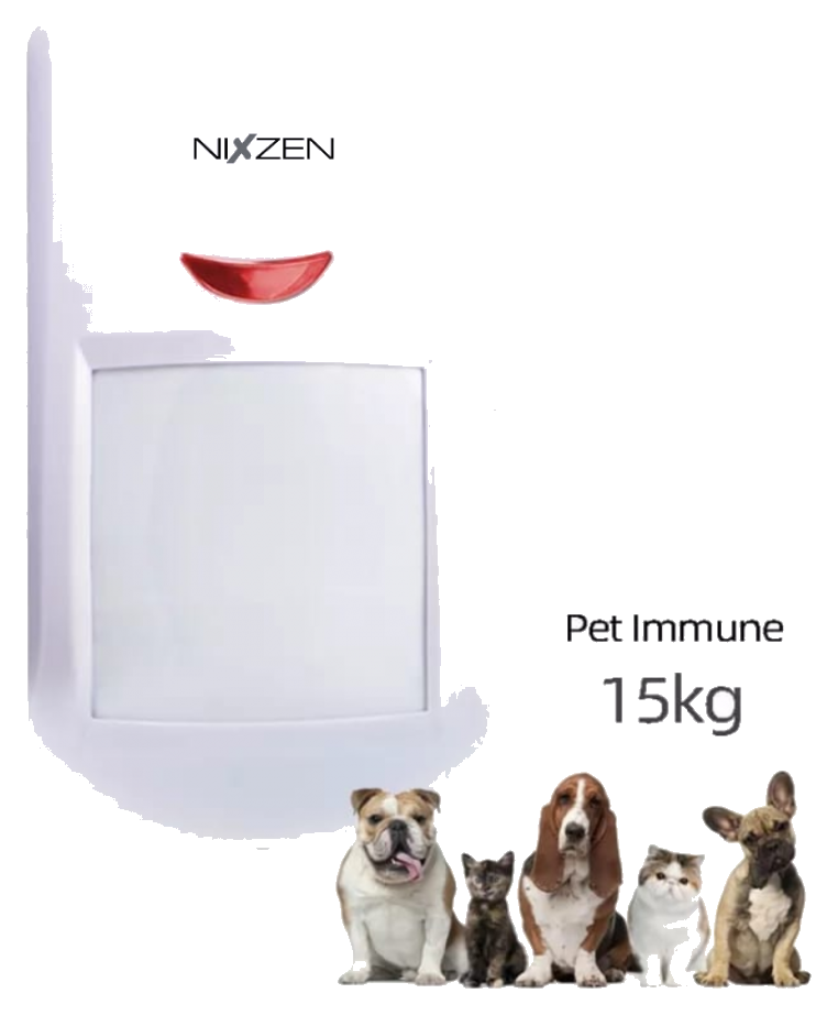 Pir Detector De Movimiento Inalambrico 12m 110 9v Antimascotas 15kg
