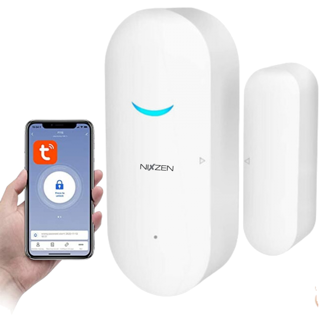 Sensor Contacto Magnetico Puerta Ventana Wifi Tuya Smart Supervison