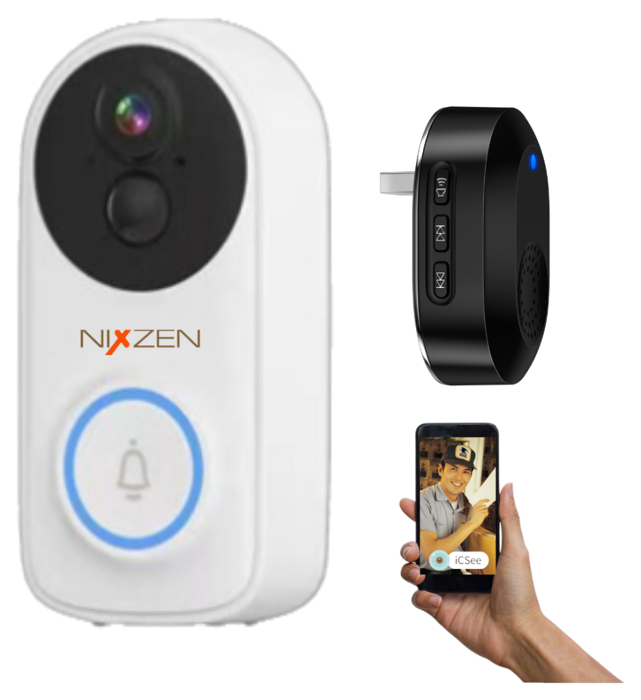 Video Door Bell, Portero Visor Ip Wifi 3mpx, A Bateria, Autonomo